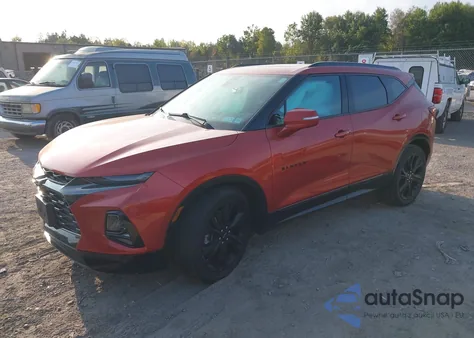 2021 Chevrolet Blazer Rs из США, поврежденный, VIN 3GNKBKRS8MS519600
